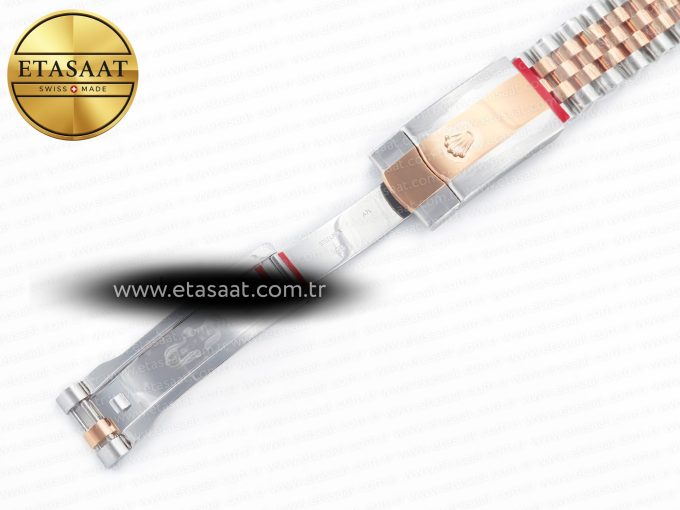 DateJust 41 126331 Clean 904L SS/RG 1:1 Best Edition Rose Gold Diamond Dial on SS/RG Jubilee Bracelet VR3235 - Görsel 28
