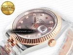 DateJust 41 126331 Clean 904L SS/RG 1:1 Best Edition Rose Gold Diamond Dial on SS/RG Jubilee Bracelet VR3235 - Görsel 6