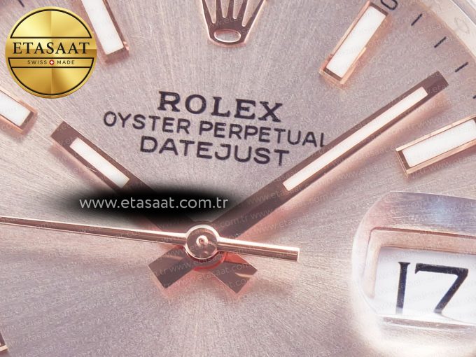 DateJust 41 126331 Clean Best Edition RG Dial Stick Markers on Oyster Bracelet VR3235 - Görsel 10