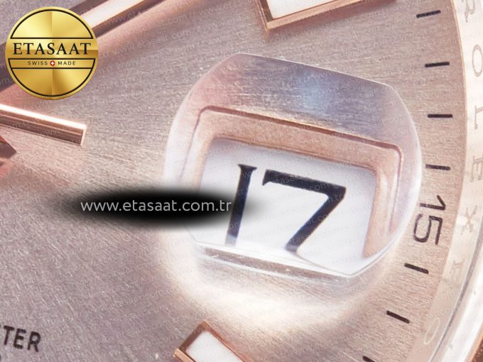 DateJust 41 126331 Clean Best Edition RG Dial Stick Markers on Oyster Bracelet VR3235 - Görsel 11