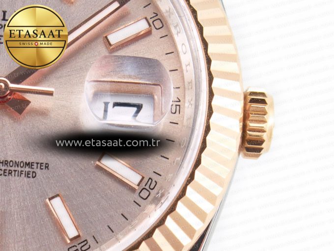 DateJust 41 126331 Clean Best Edition RG Dial Stick Markers on Oyster Bracelet VR3235 - Görsel 12