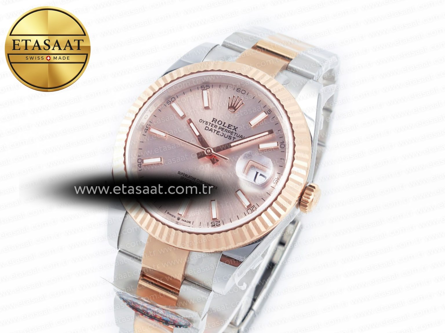 DateJust 41 126331 Clean Best Edition RG Dial Stick Markers on Oyster Bracelet VR3235 - Görsel 2