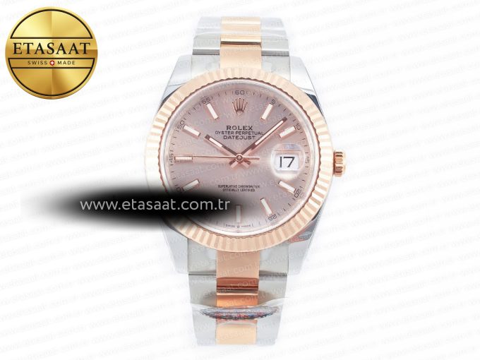 DateJust 41 126331 Clean Best Edition RG Dial Stick Markers on Oyster Bracelet VR3235 - Görsel 3