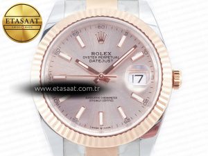 DateJust 41 126331 Clean Best Edition RG Dial Stick Markers on Oyster Bracelet VR3235 - Görsel 4