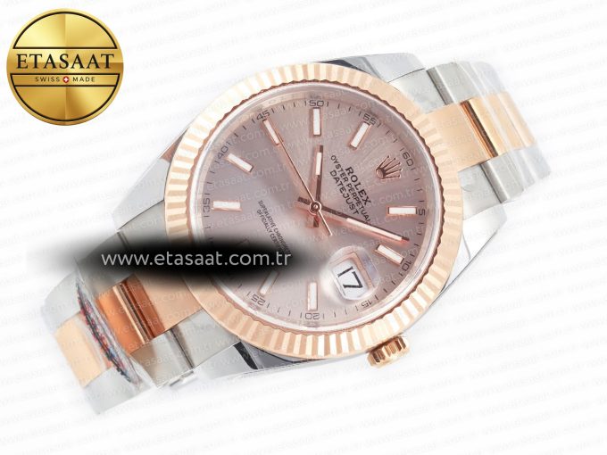 DateJust 41 126331 Clean Best Edition RG Dial Stick Markers on Oyster Bracelet VR3235 - Görsel 5