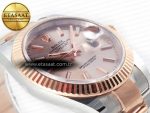 DateJust 41 126331 Clean Best Edition RG Dial Stick Markers on Oyster Bracelet VR3235 - Görsel 8