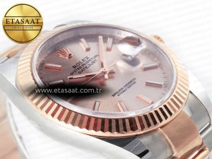 DateJust 41 126331 Clean Best Edition RG Dial Stick Markers on Oyster Bracelet VR3235 - Görsel 8