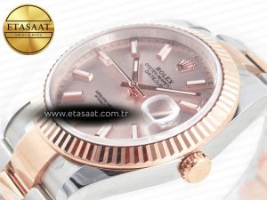DateJust 41 126331 Clean Best Edition RG Dial Stick Markers on Oyster Bracelet VR3235 - Görsel 9