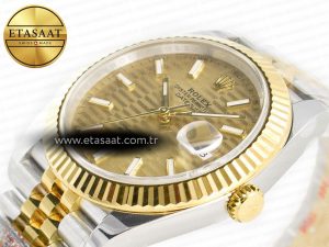 DateJust 41 126333 Clean 1:1 Best Edition 904L Steel YG Textured Dial on SS/YG Jubilee Bracelet VR3235 - Görsel 6