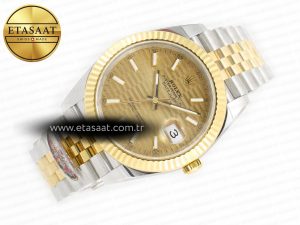 DateJust 41 126333 Clean 1:1 Best Edition 904L Steel YG Textured Dial on SS/YG Jubilee Bracelet VR3235 - Görsel 8