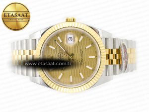 DateJust 41 126333 Clean 1:1 Best Edition 904L Steel YG Textured Dial on SS/YG Jubilee Bracelet VR3235 - Görsel 9