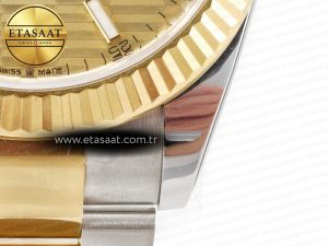 DateJust 41 126333 Clean 1:1 Best Edition 904L Steel YG Textured Dial on SS/YG Oyster Bracelet VR3235 - Görsel 13