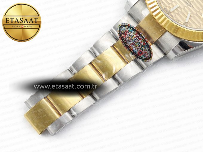 DateJust 41 126333 Clean 1:1 Best Edition 904L Steel YG Textured Dial on SS/YG Oyster Bracelet VR3235 - Görsel 26