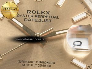 DateJust 41 126333 Clean Best Edition YG Dial Stick Markers on Oyster Bracelet VR3235 - Görsel 11
