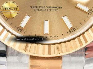 DateJust 41 126333 Clean Best Edition YG Dial Stick Markers on Oyster Bracelet VR3235 - Görsel 13
