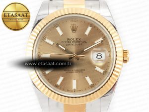 DateJust 41 126333 Clean Best Edition YG Dial Stick Markers on Oyster Bracelet VR3235 - Görsel 4