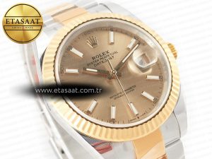DateJust 41 126333 Clean Best Edition YG Dial Stick Markers on Oyster Bracelet VR3235 - Görsel 5