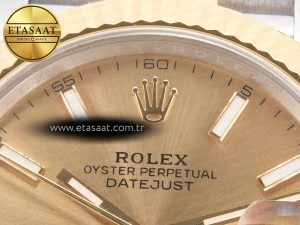 DateJust 41 126333 Clean Best Edition YG Gold Dial Stick Markers on Jubilee Bracelet VR3235 - Görsel 10