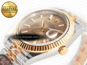 DateJust 41 126333 Clean Best Edition YG Gold Dial Stick Markers on Jubilee Bracelet VR3235 - Görsel 6
