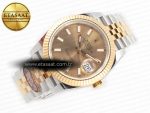 DateJust 41 126333 Clean Best Edition YG Gold Dial Stick Markers on Jubilee Bracelet VR3235 - Görsel 8