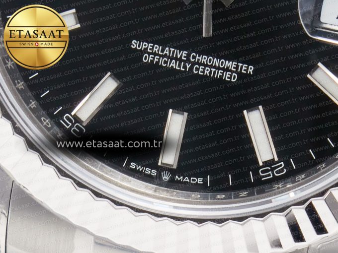 DateJust 41 126334 904L SS VSF 1:1 Best Edition Black Dial on Oyster Bracelet VS3235 - Görsel 13