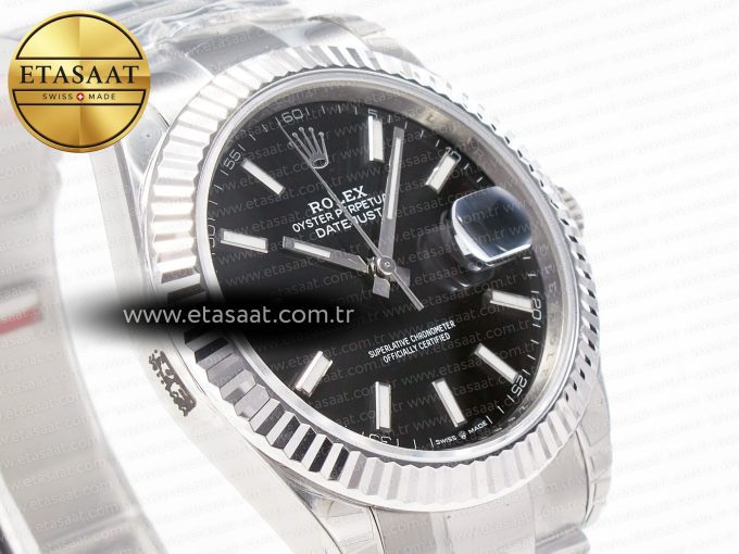 DateJust 41 126334 904L SS VSF 1:1 Best Edition Black Dial on Oyster Bracelet VS3235 - Görsel 5