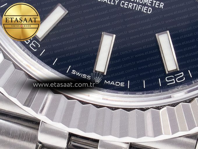 DateJust 41 126334 904L SS VSF 1:1 Best Edition Blue Dial on Jubilee Bracelet VS3235 - Görsel 13