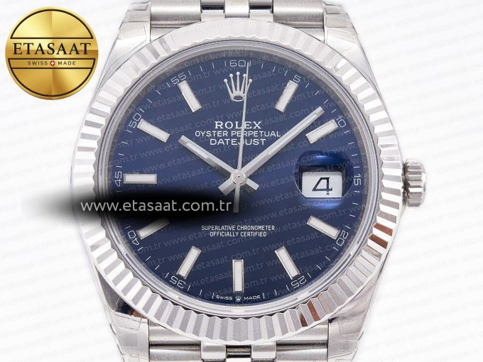 DateJust 41 126334 904L SS VSF 1:1 Best Edition Blue Dial on Jubilee Bracelet VS3235 - Görsel 4