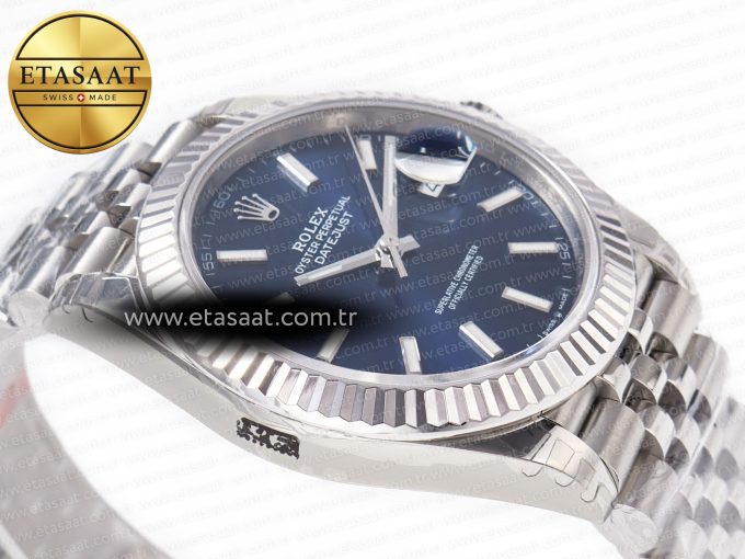 DateJust 41 126334 904L SS VSF 1:1 Best Edition Blue Dial on Jubilee Bracelet VS3235 - Görsel 7