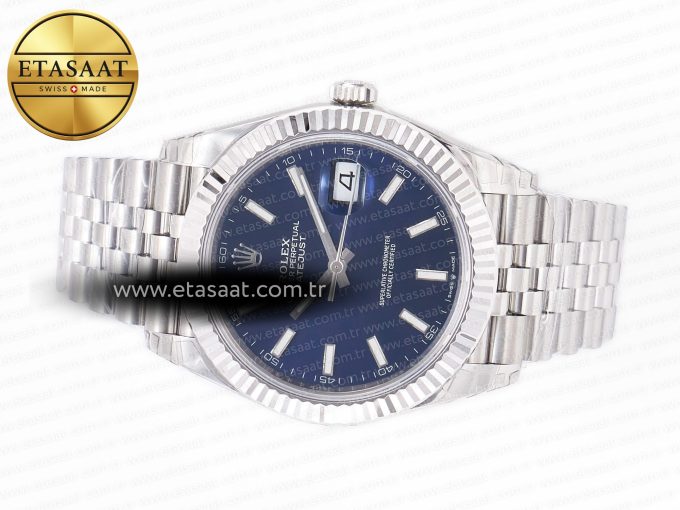 DateJust 41 126334 904L SS VSF 1:1 Best Edition Blue Dial on Jubilee Bracelet VS3235 - Görsel 9