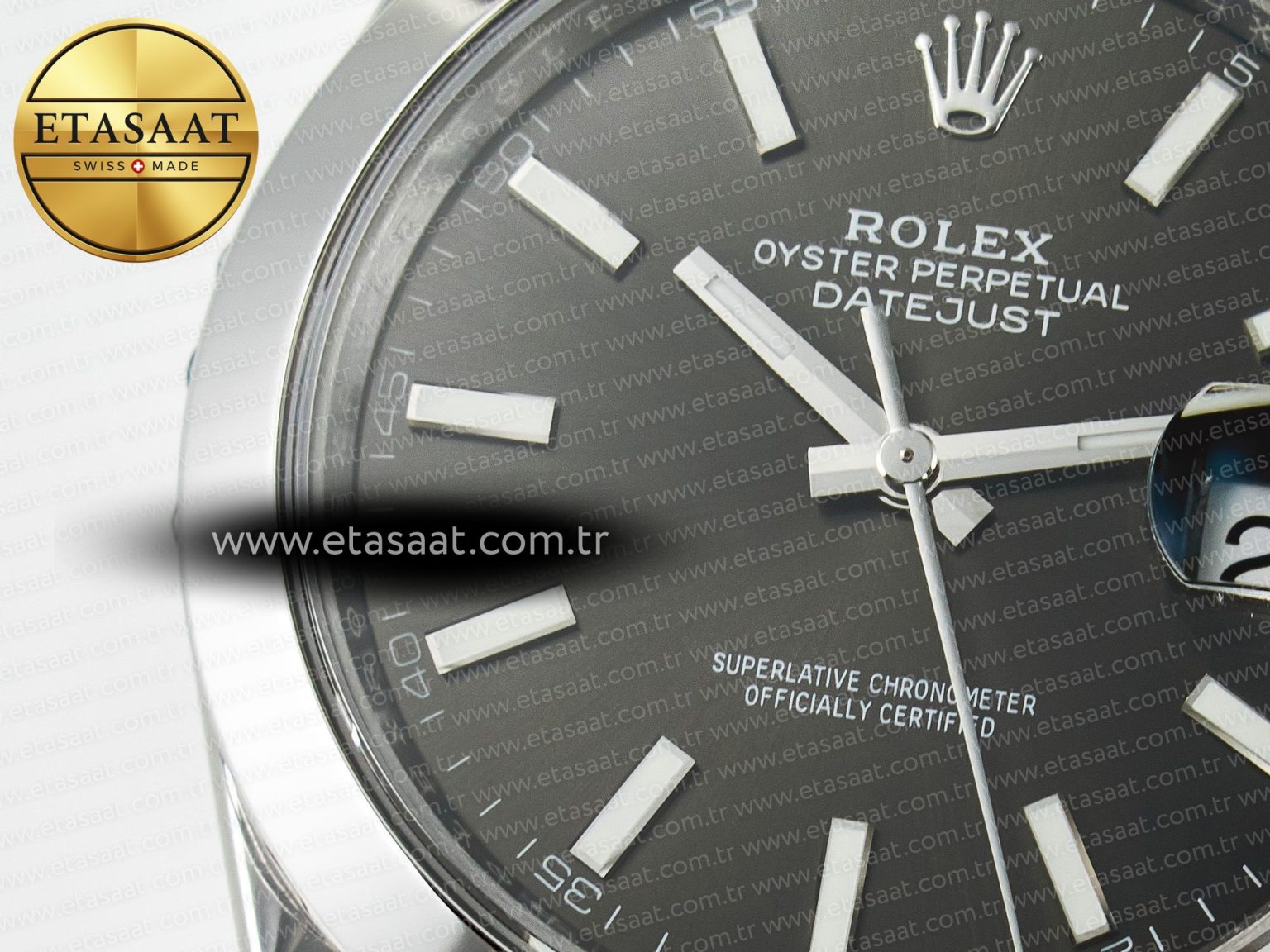 DateJust 41 126334 904L SS VSF 1:1 Best Edition Gray Dial on Oyster Bracelet VS3235 - Görsel 10