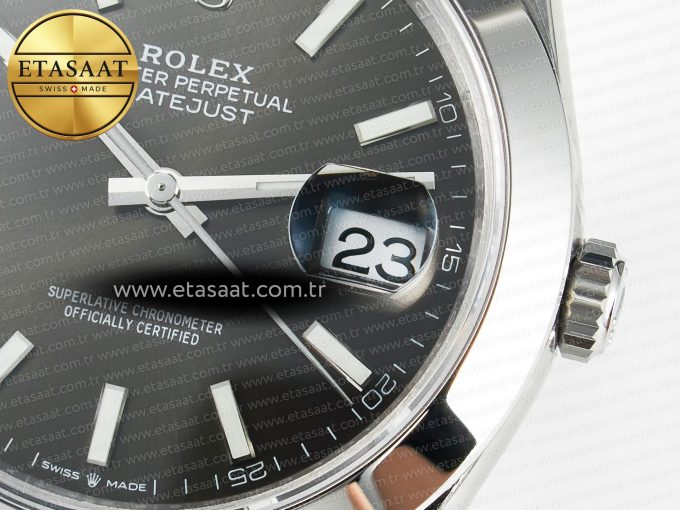 DateJust 41 126334 904L SS VSF 1:1 Best Edition Gray Dial on Oyster Bracelet VS3235 - Görsel 12
