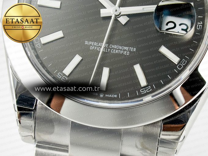 DateJust 41 126334 904L SS VSF 1:1 Best Edition Gray Dial on Oyster Bracelet VS3235 - Görsel 13