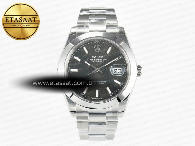 DateJust 41 126334 904L SS VSF 1:1 Best Edition Gray Dial on Oyster Bracelet VS3235 - Görsel 3