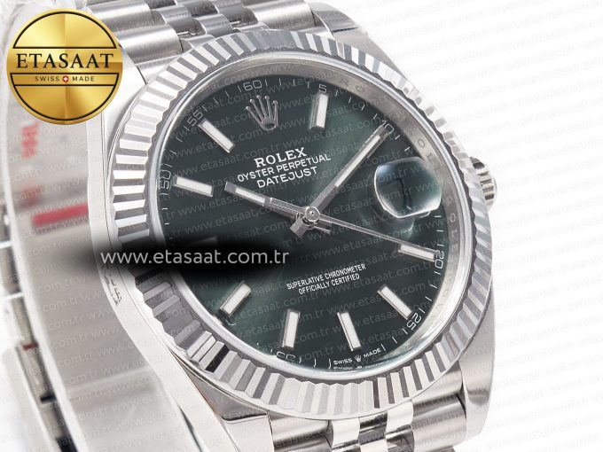 DateJust 41 126334 Clean 1:1 Best Edition 904 L Steel Mint Green Dial on Jubilee Bracelet VR 3235 - Görsel 5