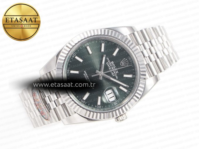 DateJust 41 126334 Clean 1:1 Best Edition 904 L Steel Mint Green Dial on Jubilee Bracelet VR 3235 - Görsel 8