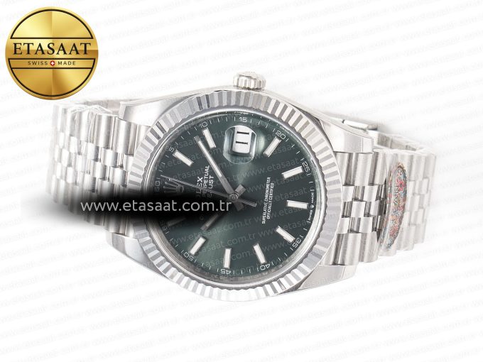 DateJust 41 126334 Clean 1:1 Best Edition 904 L Steel Mint Green Dial on Jubilee Bracelet VR 3235 - Görsel 9