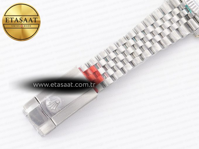 DateJust 41 126334 Fluted Bezel ARF 1:1 Best Edition 904L Steel Silver Stick Dial on Jubilee Bracelet VR3235 - Görsel 27