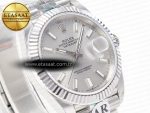 DateJust 41 126334 Fluted Bezel ARF 1:1 Best Edition 904L Steel Silver Stick Dial on Jubilee Bracelet VR3235 - Görsel 5