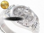 DateJust 41 126334 Fluted Bezel ARF 1:1 Best Edition 904L Steel Silver Stick Dial on Jubilee Bracelet VR3235 - Görsel 7