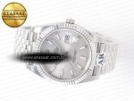 DateJust 41 126334 Fluted Bezel ARF 1:1 Best Edition 904L Steel Silver Stick Dial on Jubilee Bracelet VR3235 - Görsel 9