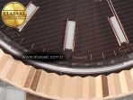 DateJust 41mm 126331 904L SS/RG Clean 1:1 Best Edition Brown Dial on Jubilee Bracelet VR3235 - Görsel 13