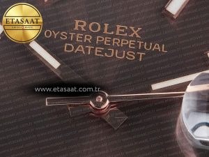 DateJust 41mm 126331 904L SS/RG Clean 1:1 Best Edition Brown Dial on Oyster Bracelet VR3235 - Görsel 10