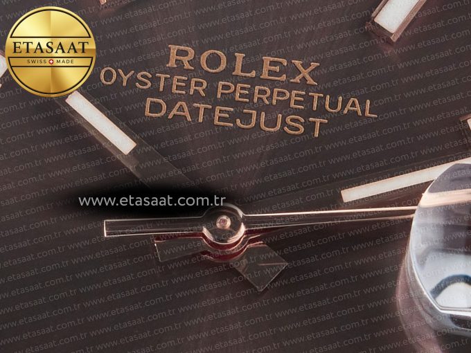 DateJust 41mm 126331 904L SS/RG Clean 1:1 Best Edition Brown Dial on Oyster Bracelet VR3235 - Görsel 10