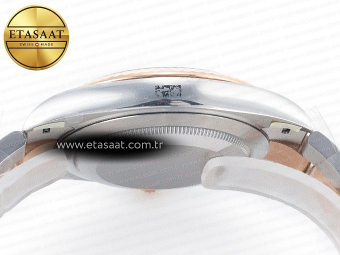 DateJust 41mm 126331 904L SS/RG Clean 1:1 Best Edition Brown Dial on Oyster Bracelet VR3235 - Görsel 14
