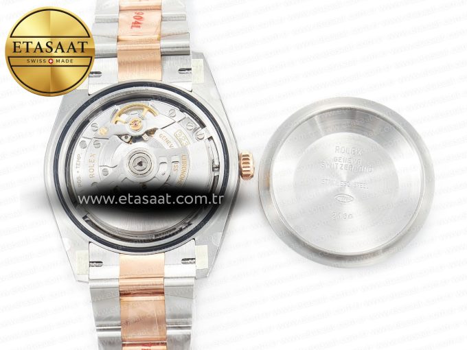 DateJust 41mm 126331 904L SS/RG Clean 1:1 Best Edition Brown Dial on Oyster Bracelet VR3235 - Görsel 18