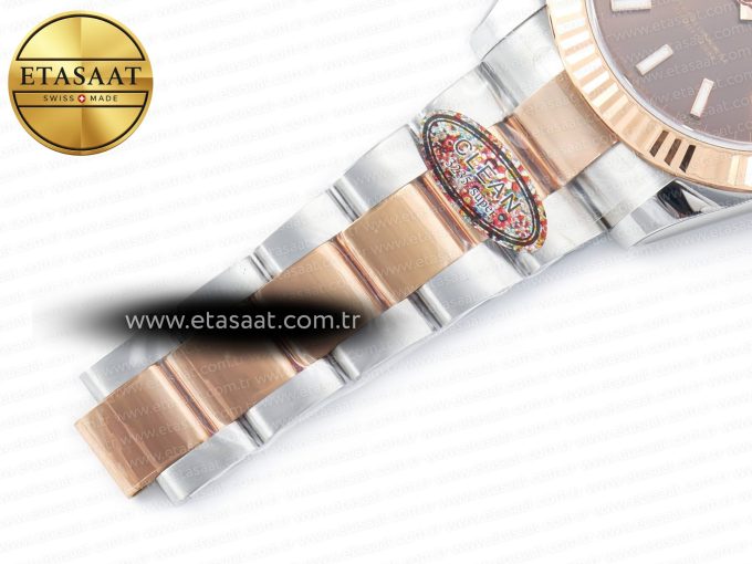 DateJust 41mm 126331 904L SS/RG Clean 1:1 Best Edition Brown Dial on Oyster Bracelet VR3235 - Görsel 26