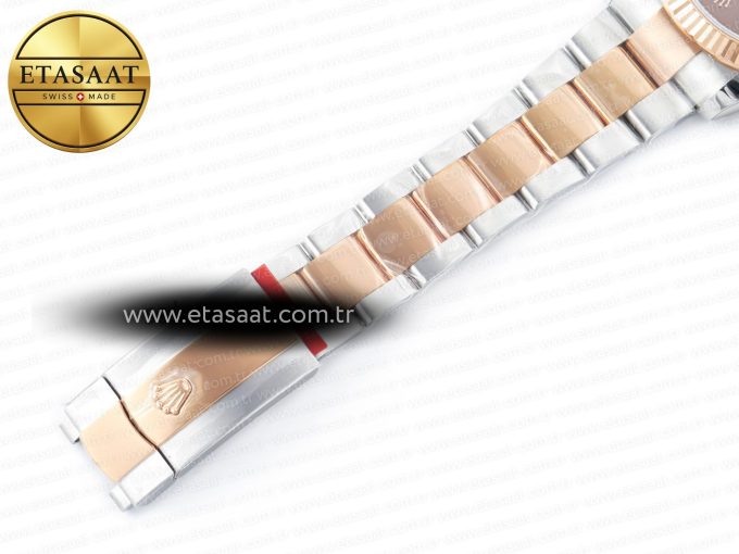 DateJust 41mm 126331 904L SS/RG Clean 1:1 Best Edition Brown Dial on Oyster Bracelet VR3235 - Görsel 27
