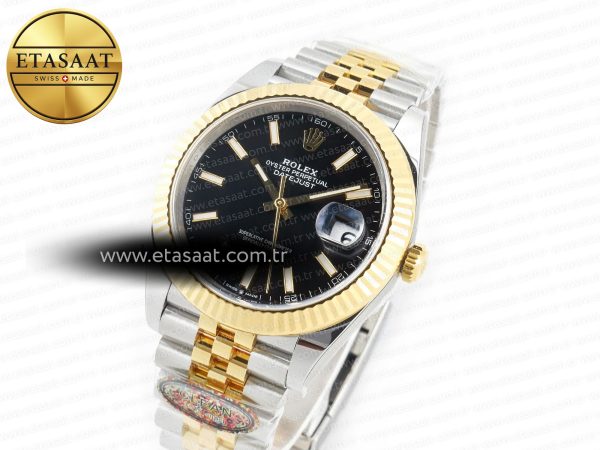 DateJust 41mm 126333 Clean Best Edition Black Stick Dial on Jubilee Bracelet VR3235