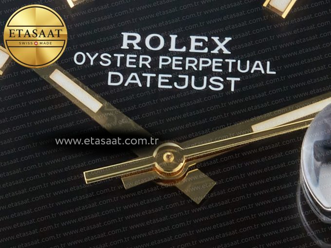 DateJust 41mm 126333 Clean Best Edition Black Stick Dial on Jubilee Bracelet VR3235 - Görsel 10